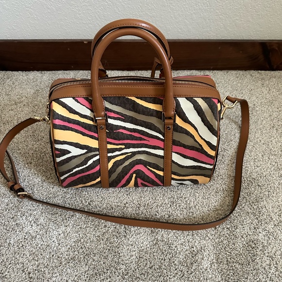 NWOT Michael Kors Zebra Large Satchel - Picture 8 of 15
